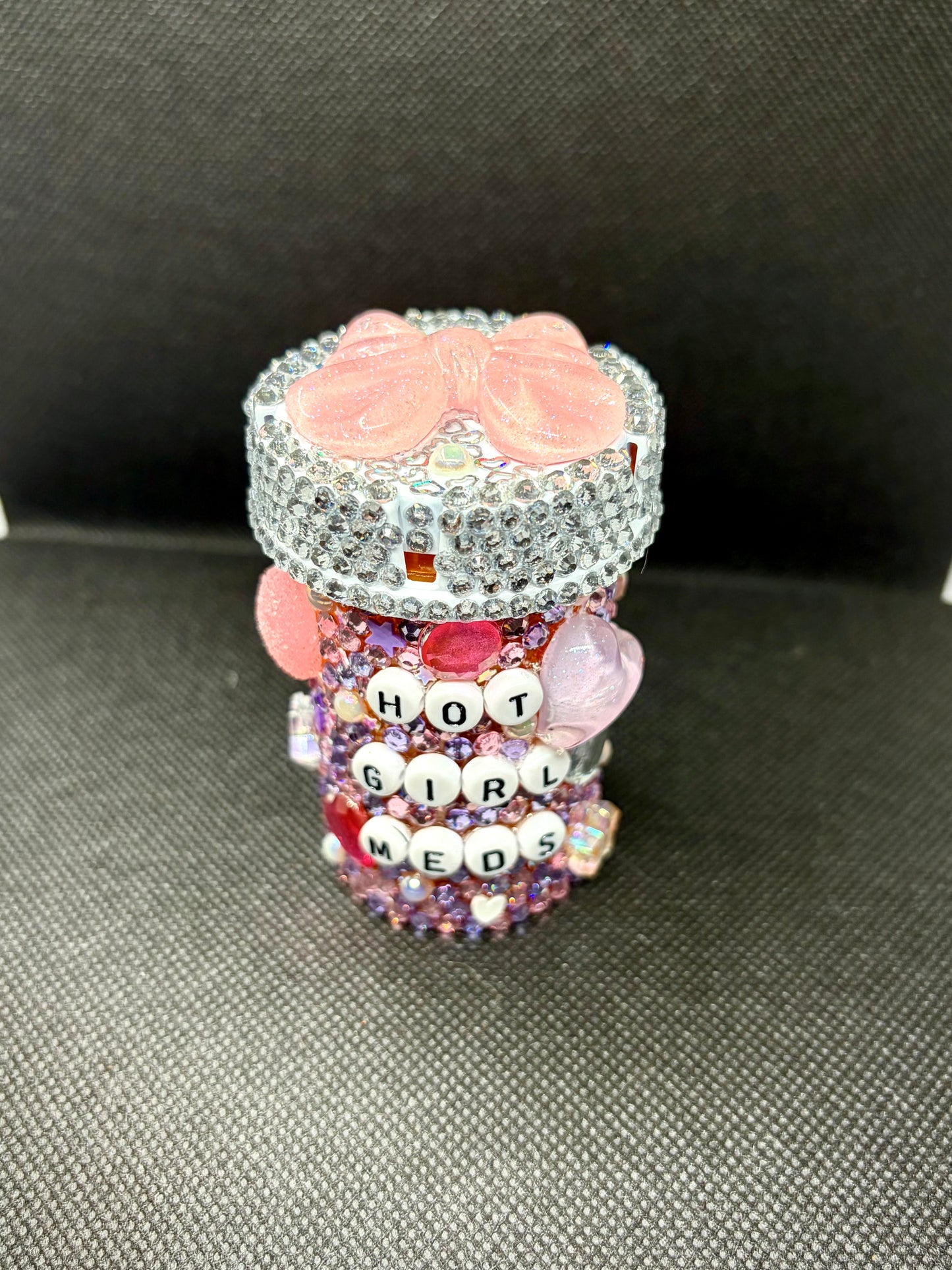 Hot Girl Meds Bedazzled Pill Bottle