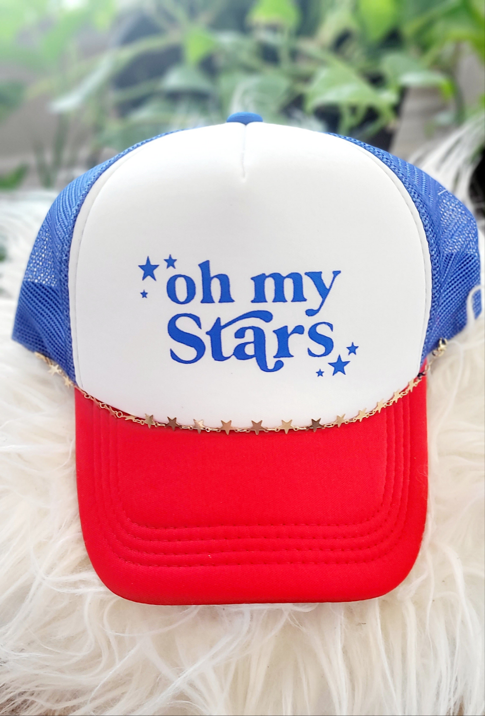 Oh My Stars Cap with Custom Chain