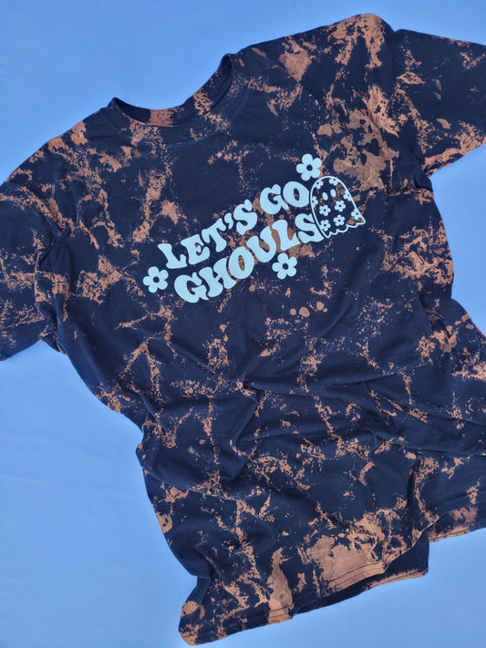 Let's Go Ghouls Reverse Tye Dye Shirt