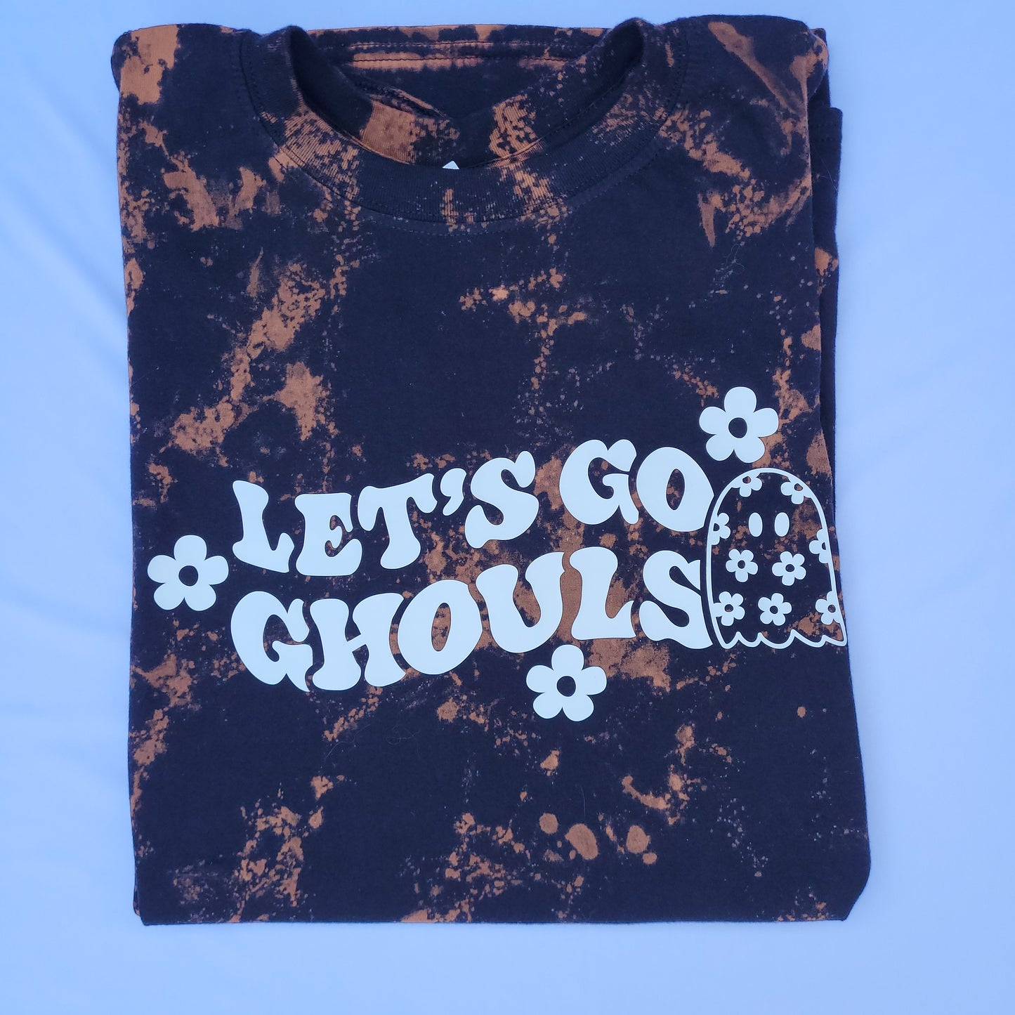 Let's Go Ghouls Reverse Tye Dye Shirt