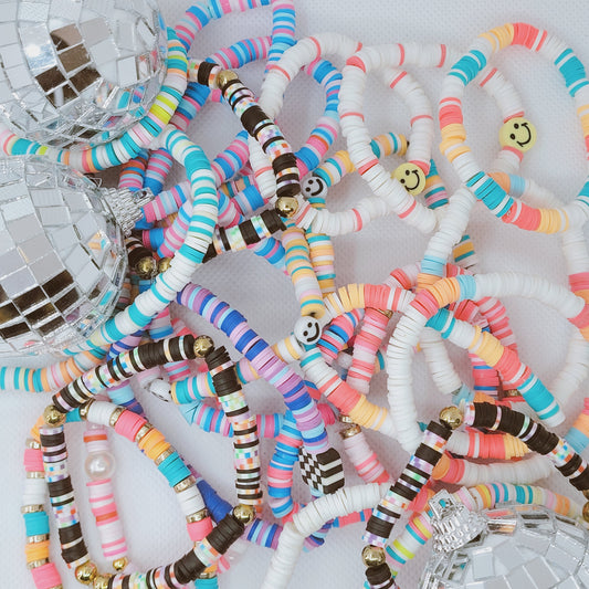 Handmade Clay Bead Bracelets
