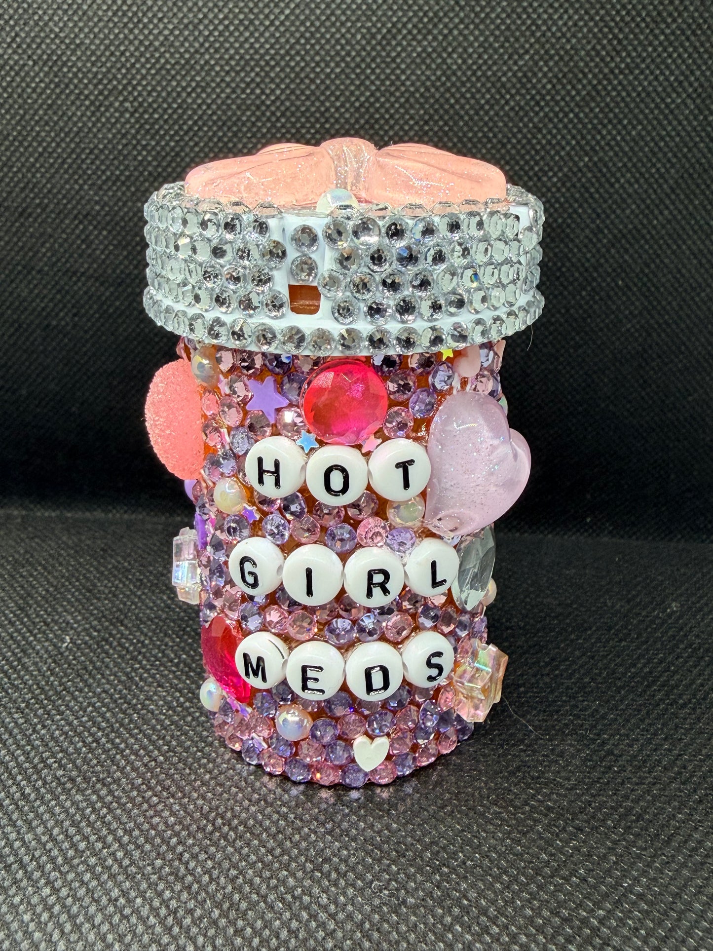 Hot Girl Meds Bedazzled Pill Bottle
