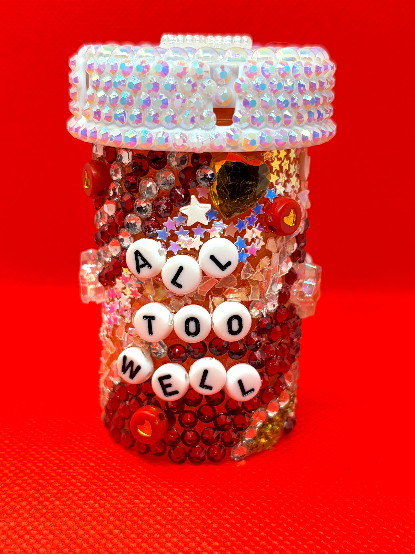 All Too Well Bedazzled Pill Bottle