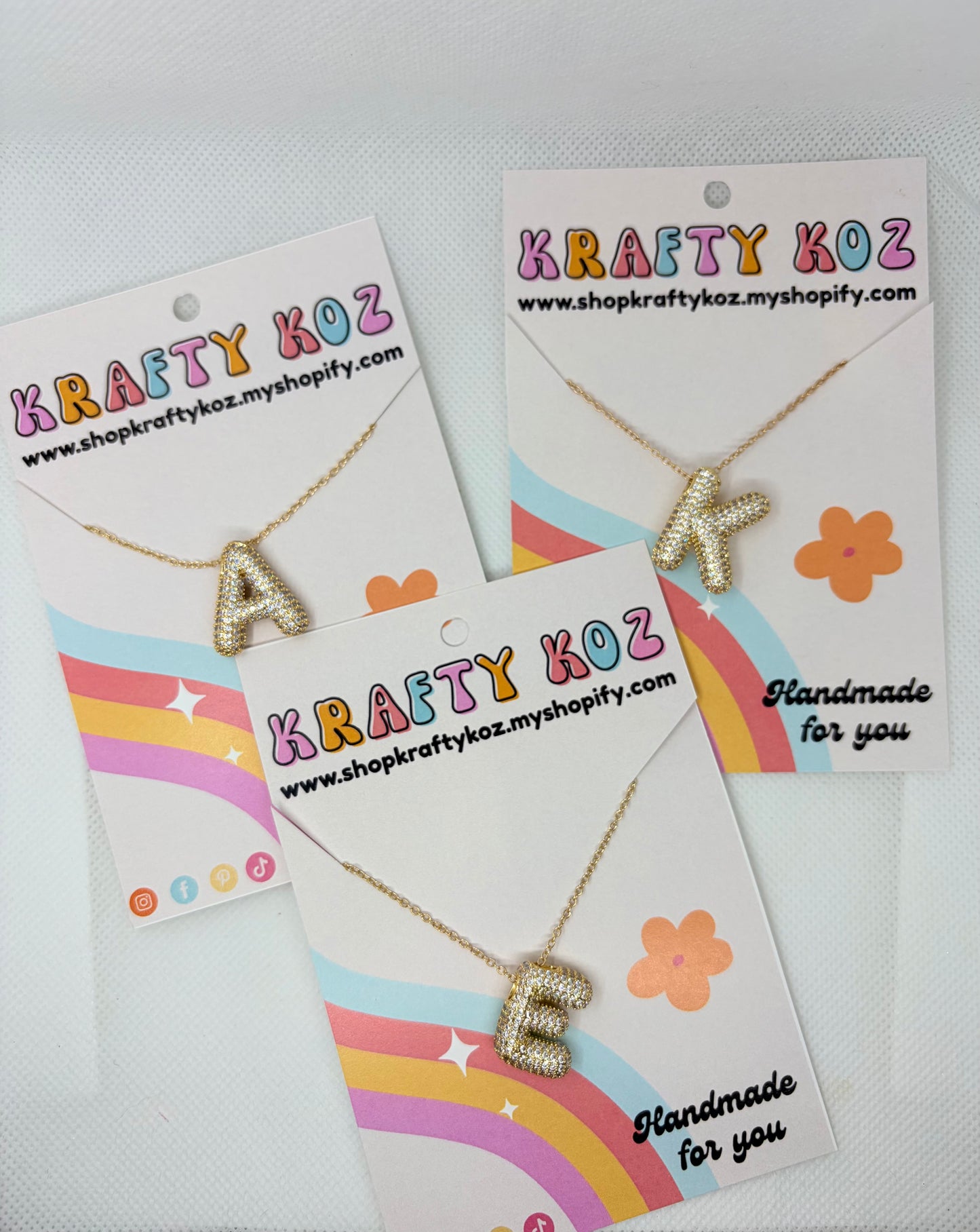 Bubble Letter Necklace