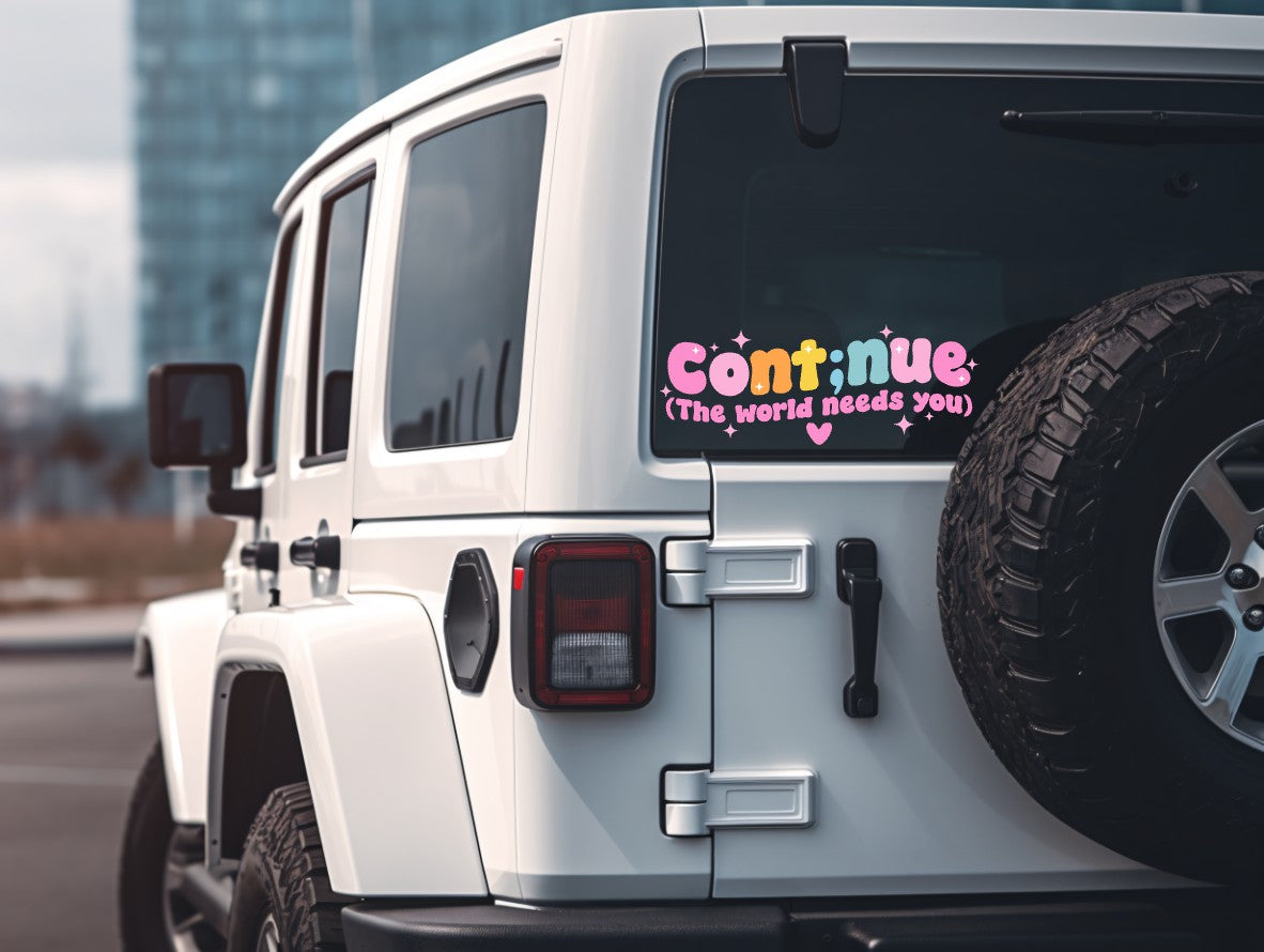 Cont;nue Decal
