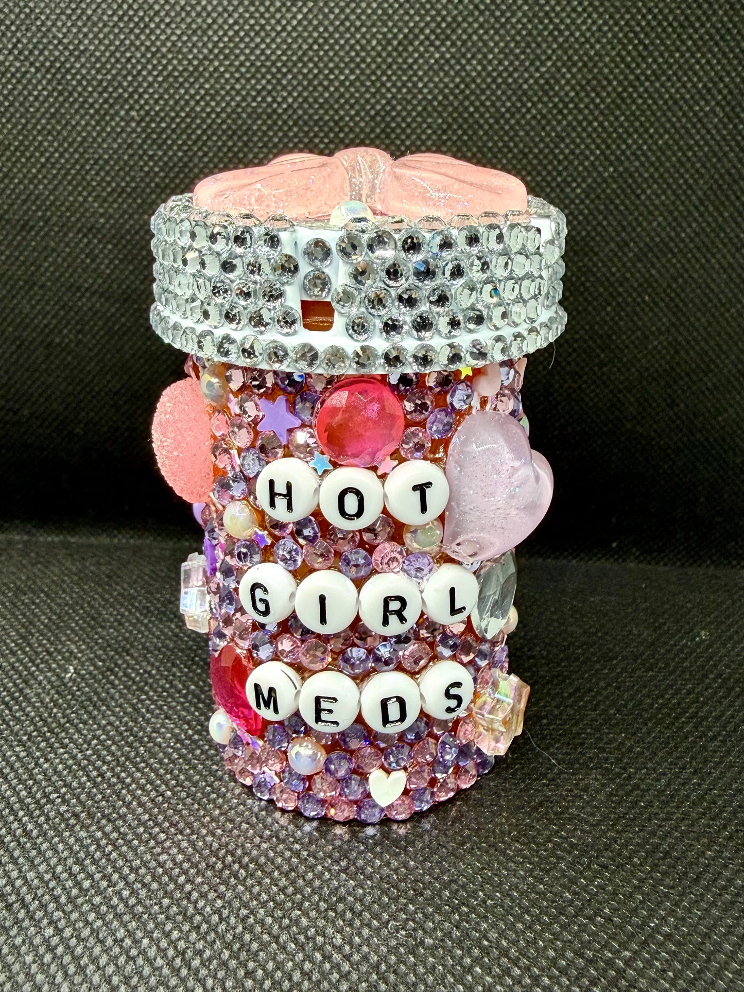 Hot Girl Meds Bedazzled Pill Bottle