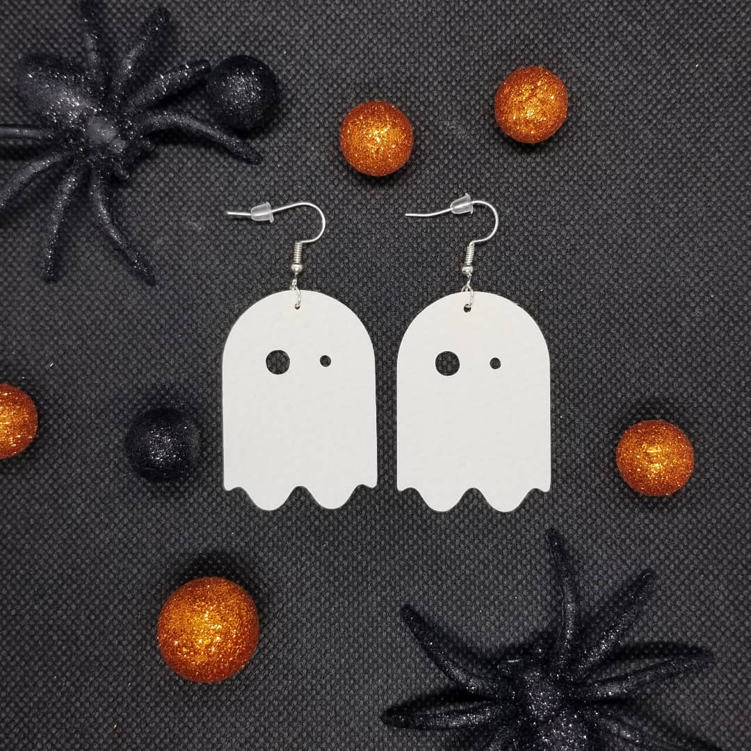 Boho Ghost Halloween Earrings