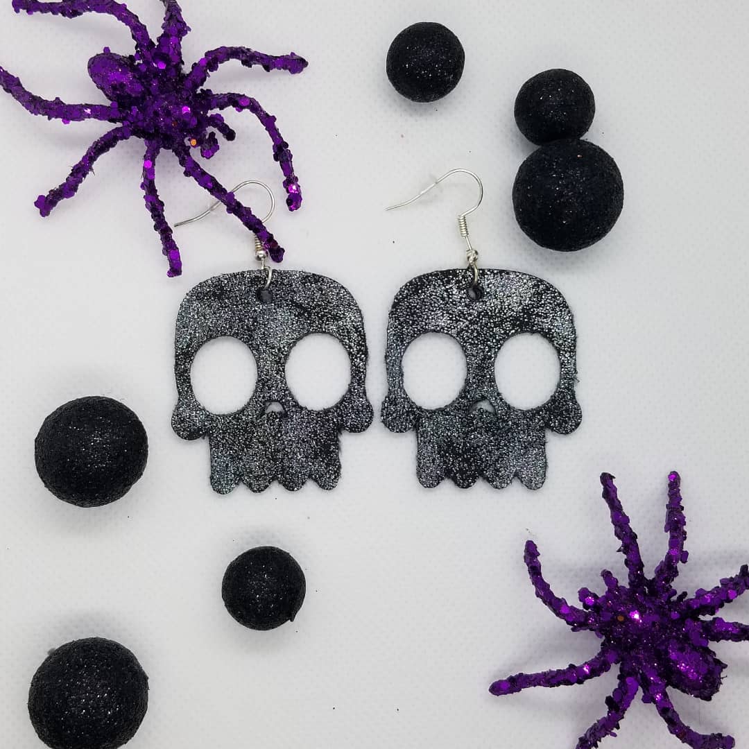 Cute Skull Halloween Earrings