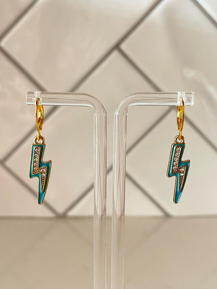Multi-Color Thunder Bolt Earrings
