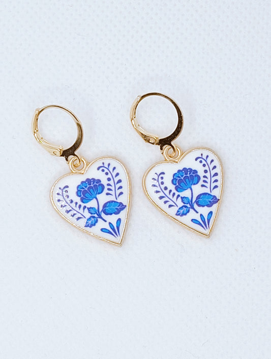 Victorian Heart Earrings