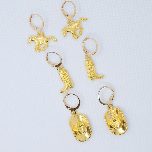 Western Minimalist Gold Earrings
