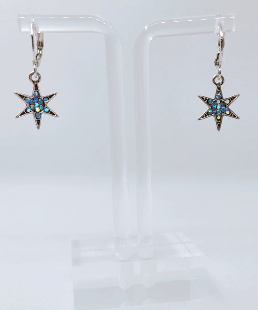 Celestial Silver Star Earrings