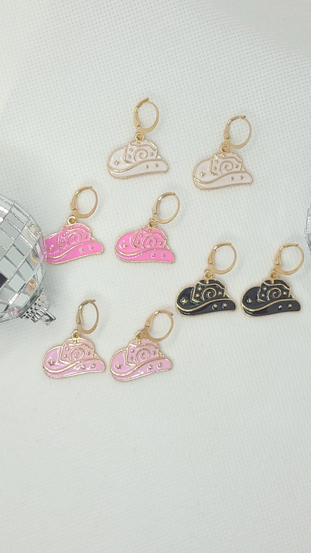 Cowgirl Hat Earrings