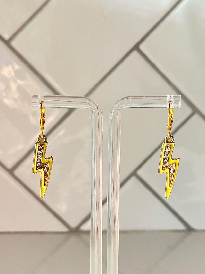 Multi-Color Thunder Bolt Earrings