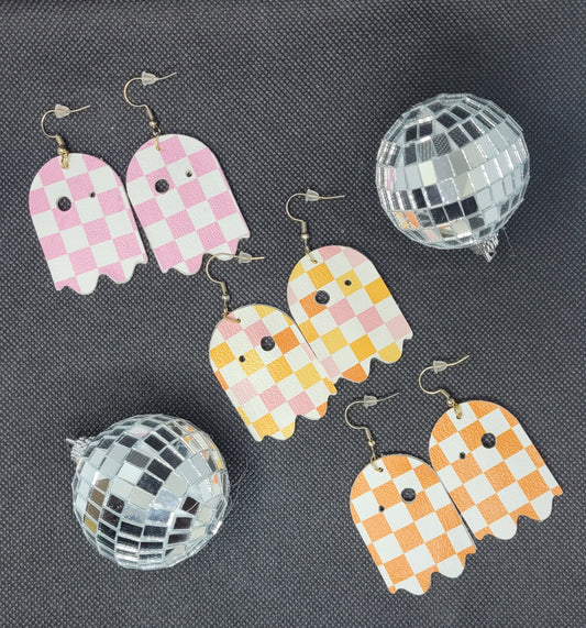 Boho Ghost Halloween Earrings
