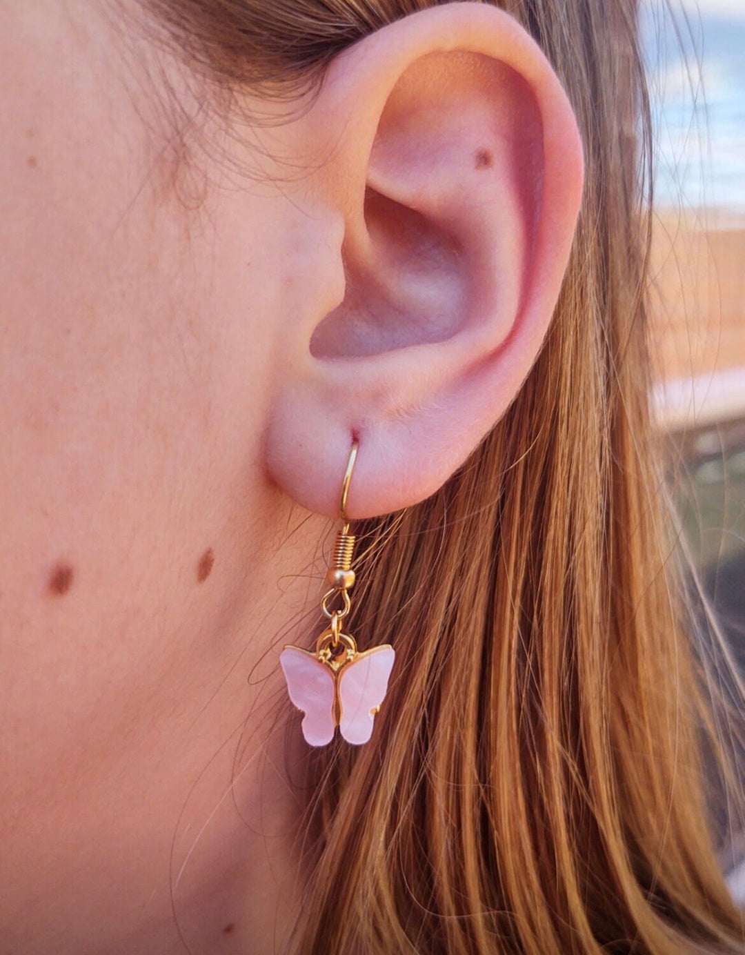 Multi-Colored Butterfly Earrings