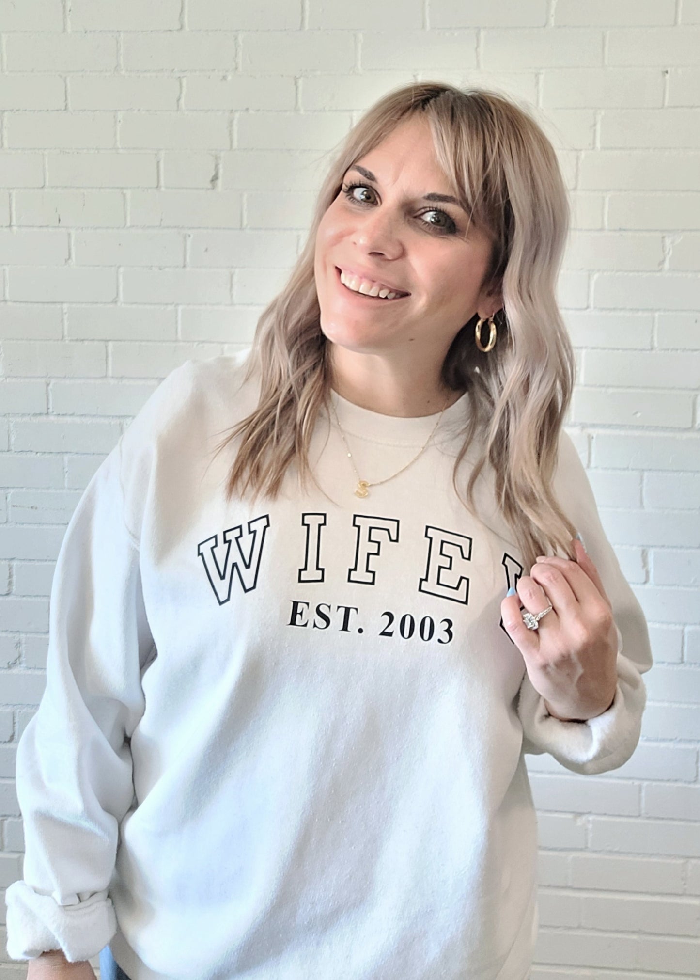 "Wifey"  Est. Custom Sweatshirt