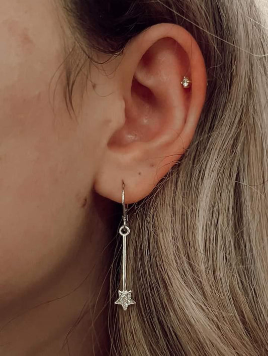 Starlight Sparkle Star Earrings